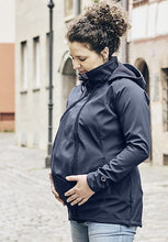 Laden Sie das Bild in den Galerie-Viewer, NACHHALTIG Tragejacke Softshell 4-in-1 MARINE