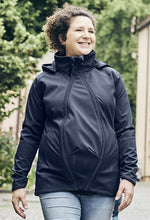 Laden Sie das Bild in den Galerie-Viewer, NACHHALTIG Tragejacke Softshell 4-in-1 MARINE