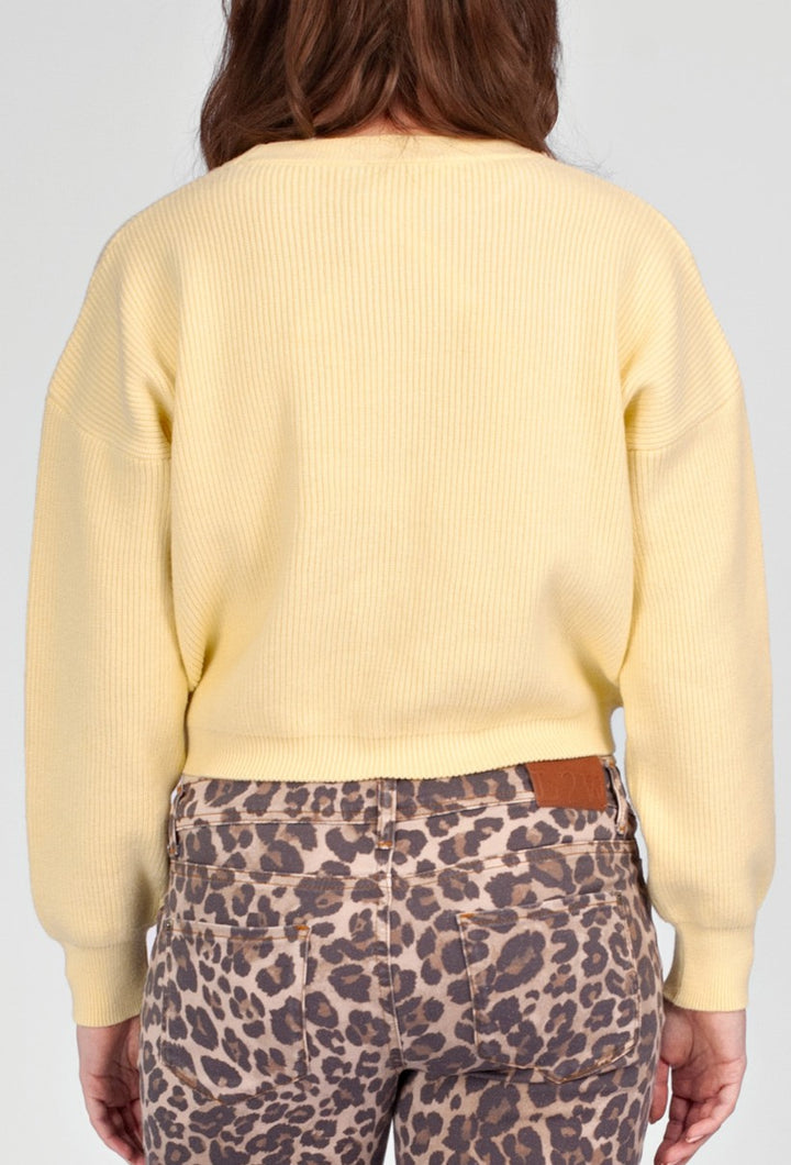 Umstandspulli SANDI gelb mit Stillöffnung