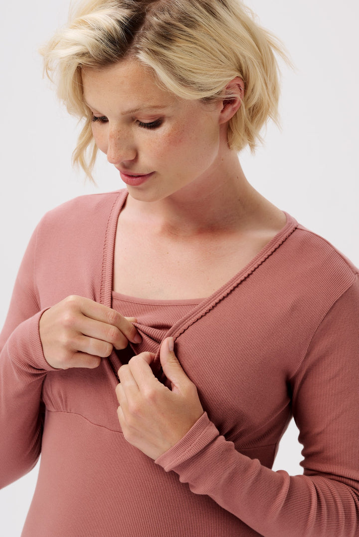 GOTS Umstandsnachthemd ALISA ka altrosÃ¨ mit Stillfunktion