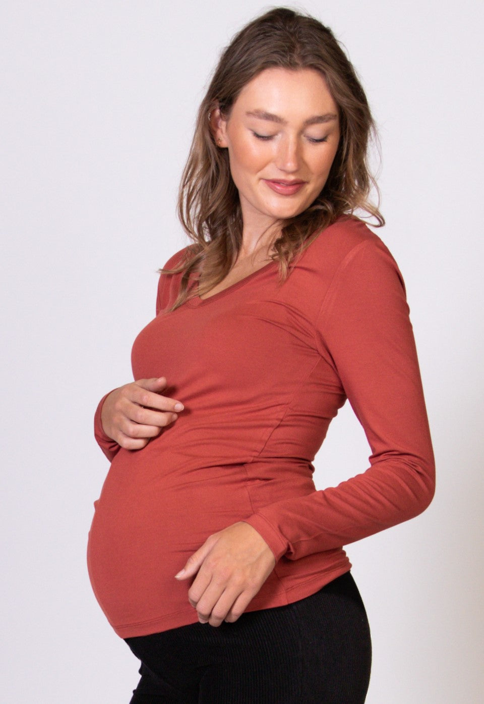 ECOVERO Umstandsshirt NECK black