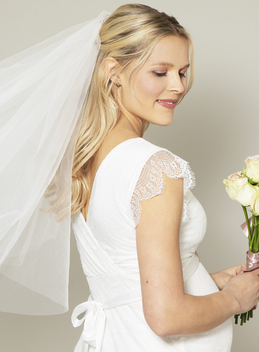 Umstandsbrautkleid Vintage lang