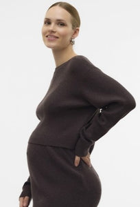 ECOVERO Umstandspulli TINA braun