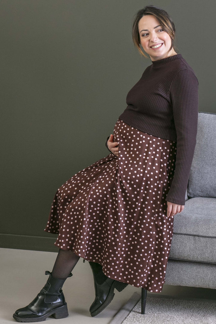 Umstandskleid DOTS mit Stillöffnung
