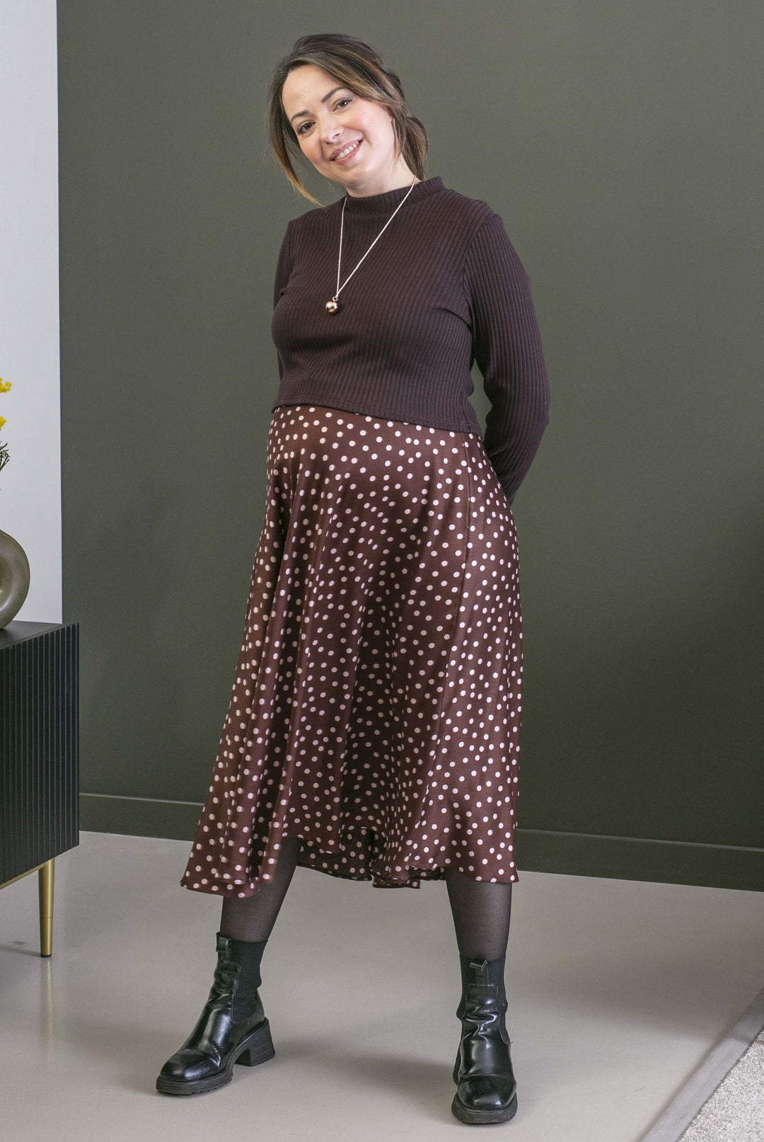 Umstandskleid DOTS mit Stillöffnung