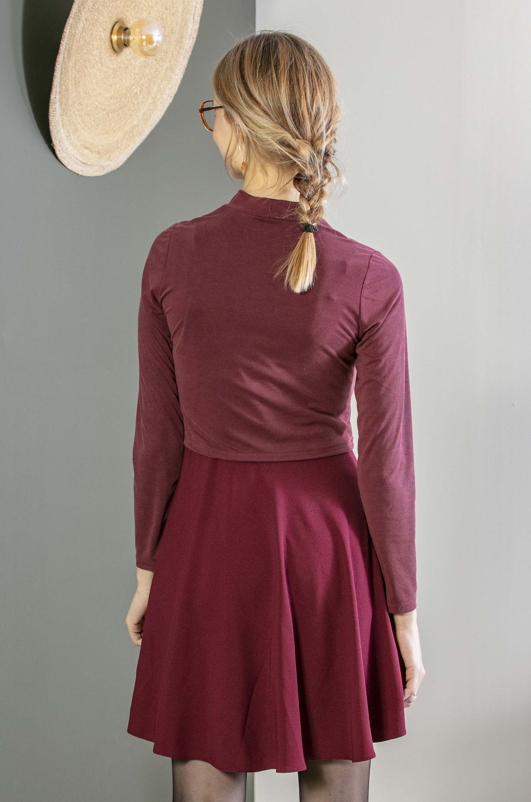 Umstandskleid RED mit Stillöffnung