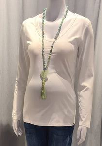 OEKO Umstandsshirt NECK ivory, Umstandsmode, Schwangerschaftsmode, Stillmode, Brautkleider für Schwangere, Umstandshosen, Umstandsjeans, Umstandsoberteile, Stilloberteile, Bademode für Schwangere, BH für Schwangere, BH zum Stillen, Bustier zum Stillen, chic + schwanger, festliche Umstandsmode, festliche Mode für Schwangere