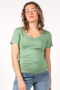 ECOVERO Umstandsshirt NECK pistazie