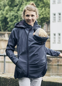 NACHHALTIG Tragejacke Softshell 4-in-1 MARINE