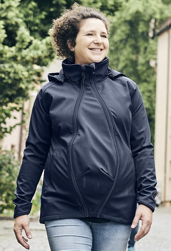 NACHHALTIG Tragejacke Softshell 4-in-1 MARINE