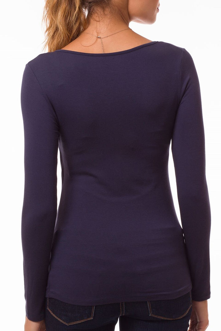 ÖKOTEX  Umstandsshirt ZOE blau mit Stillfunktion