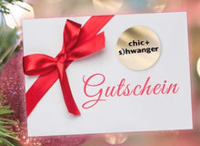 Laden Sie das Bild in den Galerie-Viewer, Gutschein, Gutschein für Schwangere, Gutschein für Umstandsmode von chic + schwanger, Geschenkidee, Gutscheine verschenken, Gutschein online kaufen, Gutschein online einlösen oder im Geschäft, Umstandsmode, Stillkleidung, schick, Babybauch
