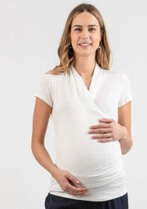 Umstandsshirt EMI KA ivory mit Stillfunktion