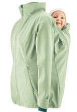 Laden Sie das Bild in den Galerie-Viewer, NACHHALTIG Tragejacke Softshell 4-in-1 LINDGRÜN

