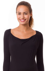 OEKOTEX Umstandsshirt PRISCA black mit Stillfunktion