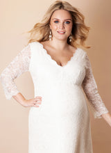 Laden Sie das Bild in den Galerie-Viewer, Umstandsbrautkleid Cora lang
